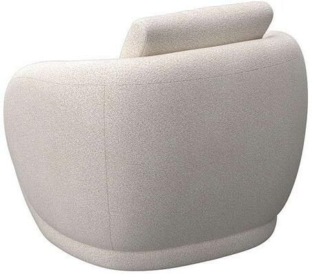 FLEXLUX Fauteuil Torino rond draaibaar eenpersoonsbank fauteuil Modern organisch fauteuilontwerp koudschuim golfvering - Foto 3