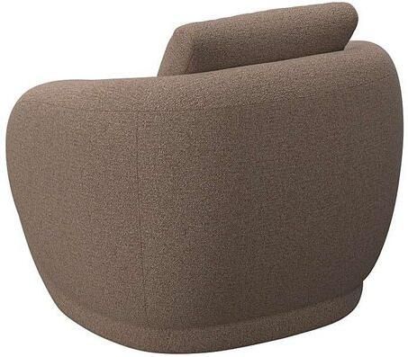 FLEXLUX Fauteuil Torino rond draaibaar eenpersoonsbank fauteuil Modern organisch fauteuilontwerp koudschuim golfvering - Foto 3