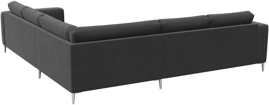 FLEXLUX Hoekbank Fiore gelijkbenig super zitcomfort door koudschuim in de zitting - Foto 4