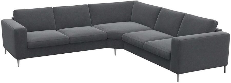 FLEXLUX Hoekbank Fiore gelijkbenig super zitcomfort door koudschuim in de zitting - Foto 5