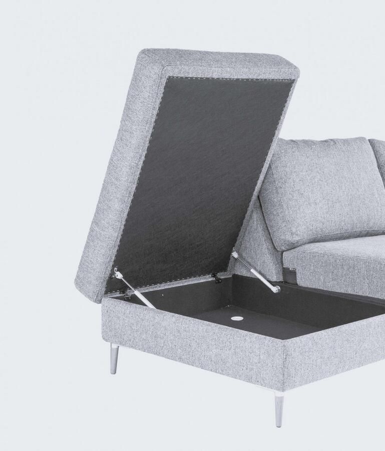 FLEXLUX Hoekbank Fiore super zitcomfort door koudschuim in de zitting L-vorm