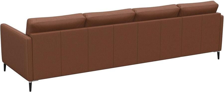 FLEXLUX Hoekbank Fiore L-vorm smalle armleuningen koudschuim poten aluminium + zwart - Foto 7