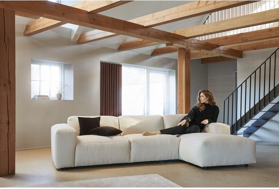 FLEXLUX Hoekbank Lucera Chaise longue rechts of links L-vorm comfortabel