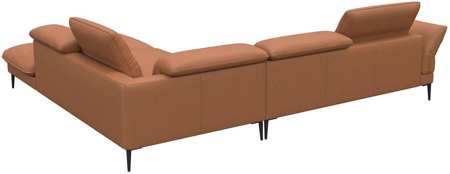 FLEXLUX Hoekbank Salino functie-sofa met ottomane relaxsofa hoekbank Bank met arm- en hoofdeinde verstellingen koudschuim & staalgolven - Foto 4