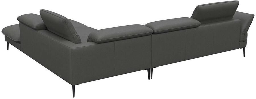 FLEXLUX Hoekbank Salino functie-sofa met ottomane relaxsofa hoekbank Bank met arm- en hoofdeinde verstellingen koudschuim & staalgolven - Foto 4