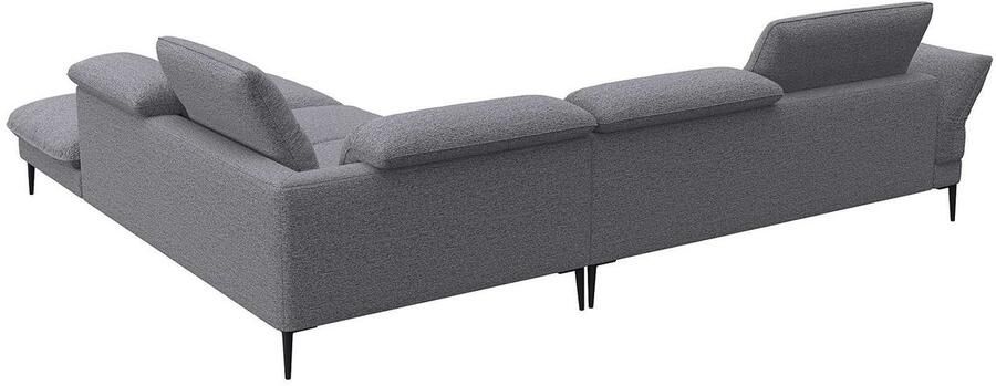 FLEXLUX Hoekbank Salino functie-sofa met ottomane relaxsofa hoekbank Bank met arm- en hoofdeinde verstellingen koudschuim & staalgolven - Foto 5