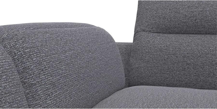FLEXLUX Hoekbank Salino functie-sofa met ottomane relaxsofa hoekbank Bank met arm- en hoofdeinde verstellingen koudschuim & staalgolven - Foto 2