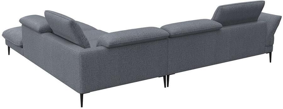 FLEXLUX Hoekbank Salino functie-sofa met ottomane relaxsofa hoekbank Bank met arm- en hoofdeinde verstellingen koudschuim & staalgolven - Foto 4