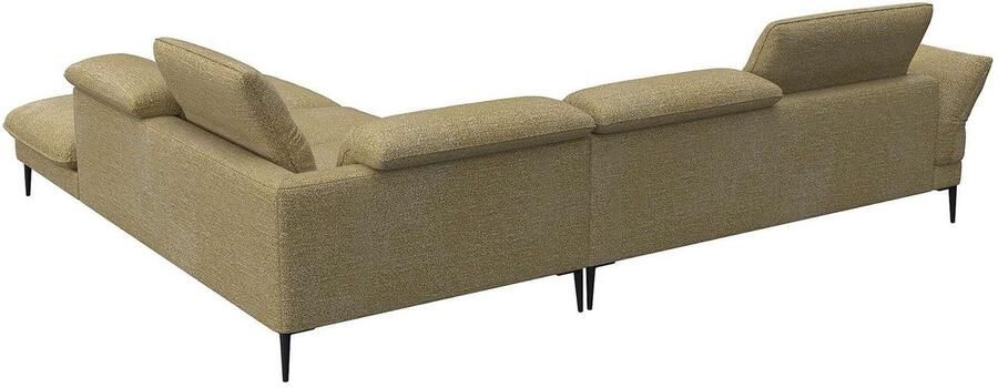 FLEXLUX Hoekbank Salino functie-sofa met ottomane relaxsofa hoekbank Bank met arm- en hoofdeinde verstellingen koudschuim & staalgolven - Foto 5