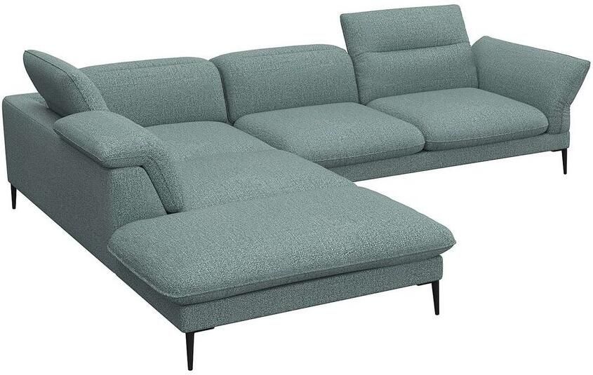 FLEXLUX Hoekbank Salino functie-sofa met ottomane relaxsofa hoekbank Bank met arm- en hoofdeinde verstellingen koudschuim & staalgolven
