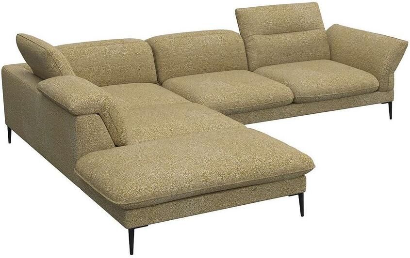 FLEXLUX Hoekbank Salino functie-sofa met ottomane relaxsofa hoekbank Bank met arm- en hoofdeinde verstellingen koudschuim & staalgolven