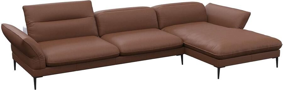 FLEXLUX Hoekbank Salino functionele bank met recamiere relaxbank hoekbank Bank met arm- en hoofdeinde verstellingen koudschuim & staalgolven - Foto 4