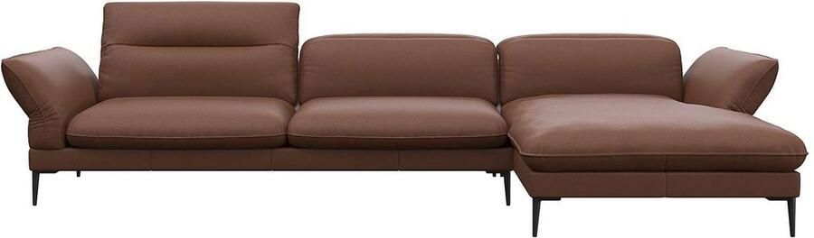 FLEXLUX Hoekbank Salino functionele bank met recamiere relaxbank hoekbank Bank met arm- en hoofdeinde verstellingen koudschuim & staalgolven - Foto 3