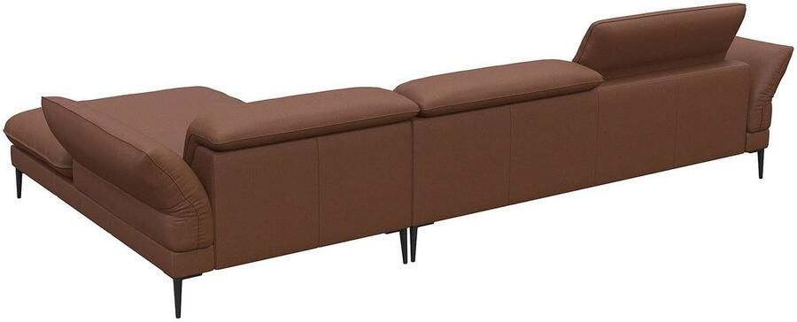 FLEXLUX Hoekbank Salino functionele bank met recamiere relaxbank hoekbank Bank met arm- en hoofdeinde verstellingen koudschuim & staalgolven - Foto 2