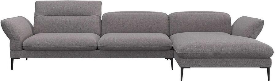 FLEXLUX Hoekbank Salino functionele bank met recamiere relaxbank hoekbank Bank met arm- en hoofdeinde verstellingen koudschuim & staalgolven - Foto 3