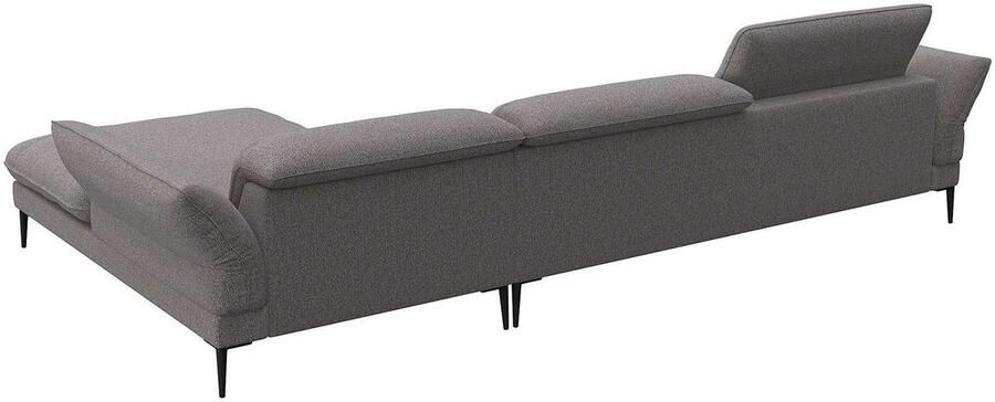 FLEXLUX Hoekbank Salino functionele bank met recamiere relaxbank hoekbank Bank met arm- en hoofdeinde verstellingen koudschuim & staalgolven - Foto 2