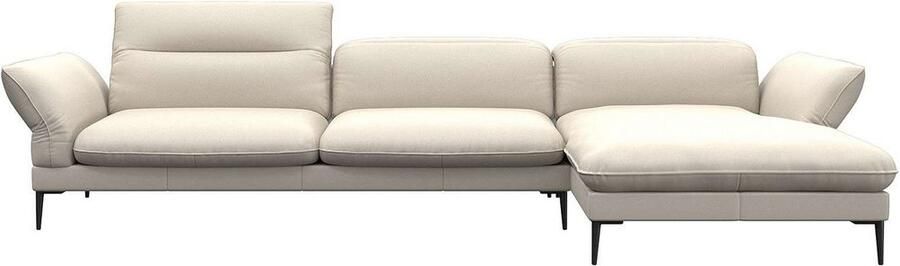 FLEXLUX Hoekbank Salino functionele bank met recamiere relaxbank hoekbank Bank met arm- en hoofdeinde verstellingen koudschuim & staalgolven - Foto 3