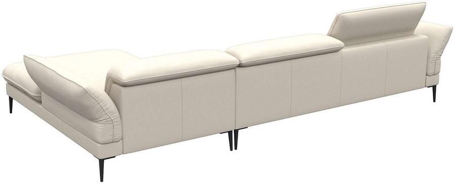 FLEXLUX Hoekbank Salino functionele bank met recamiere relaxbank hoekbank Bank met arm- en hoofdeinde verstellingen koudschuim & staalgolven - Foto 2