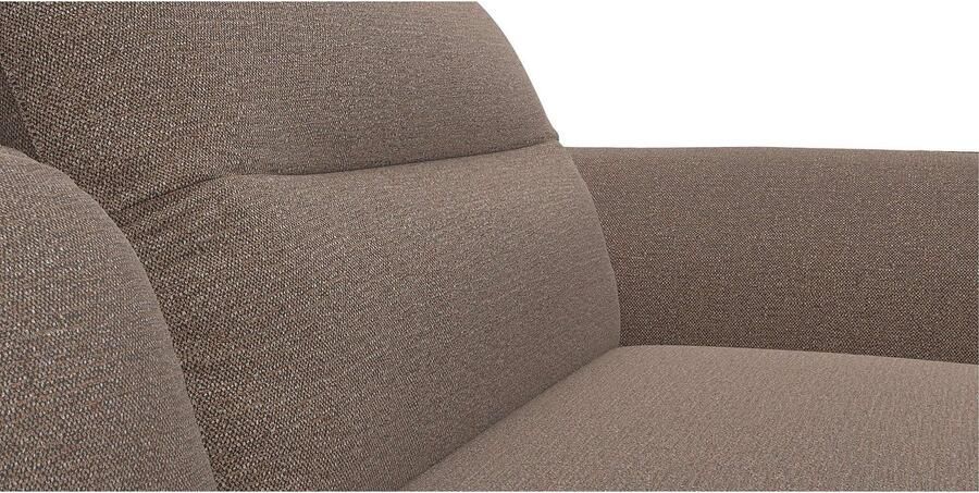 FLEXLUX Hoekbank Salino functionele bank met recamiere relaxbank hoekbank Bank met arm- en hoofdeinde verstellingen koudschuim & staalgolven