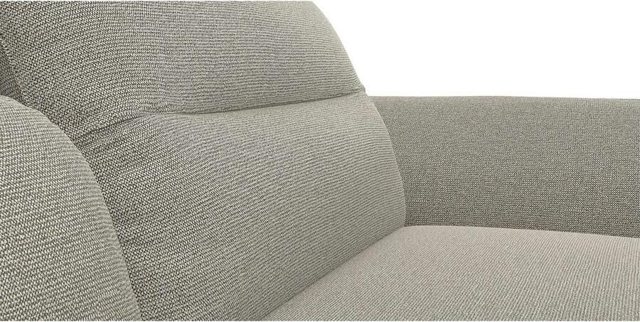 FLEXLUX Hoekbank Salino functionele bank met recamiere relaxbank hoekbank Bank met arm- en hoofdeinde verstellingen koudschuim & staalgolven