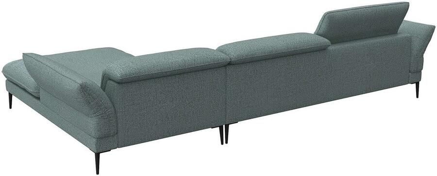 FLEXLUX Hoekbank Salino functionele bank met recamiere relaxbank hoekbank Bank met arm- en hoofdeinde verstellingen koudschuim & staalgolven - Foto 2