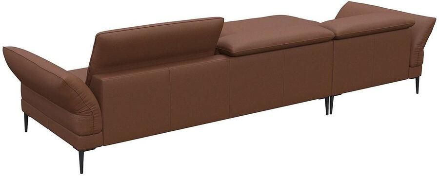 FLEXLUX Hoekbank Salino functionele bank met recamiere relaxbank hoekbank Bank met arm- en hoofdeinde verstellingen koudschuim & staalgolven - Foto 2