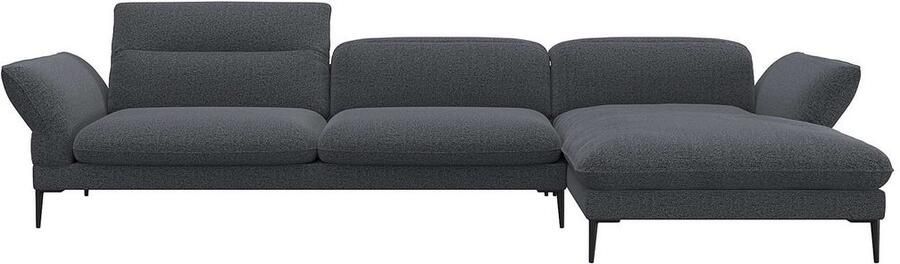 FLEXLUX Hoekbank Salino functionele bank met recamiere relaxbank hoekbank Bank met arm- en hoofdeinde verstellingen koudschuim & staalgolven - Foto 3