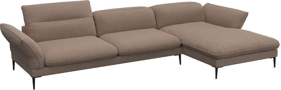 FLEXLUX Hoekbank Salino functionele bank met recamiere relaxbank hoekbank Bank met arm- en hoofdeinde verstellingen koudschuim & staalgolven - Foto 4