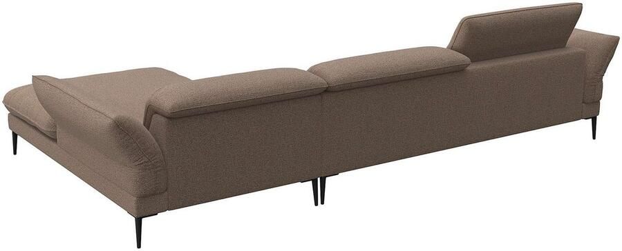 FLEXLUX Hoekbank Salino functionele bank met recamiere relaxbank hoekbank Bank met arm- en hoofdeinde verstellingen koudschuim & staalgolven - Foto 2