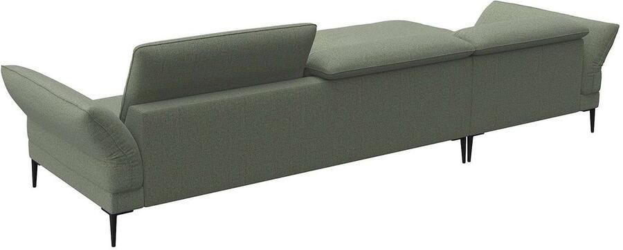 FLEXLUX Hoekbank Salino functionele bank met recamiere relaxbank hoekbank Bank met arm- en hoofdeinde verstellingen koudschuim & staalgolven - Foto 2