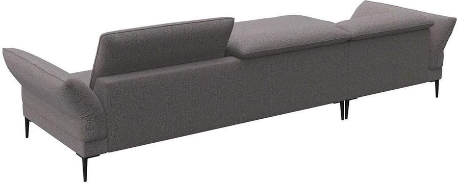 FLEXLUX Hoekbank Salino functionele bank met recamiere relaxbank hoekbank Bank met arm- en hoofdeinde verstellingen koudschuim & staalgolven - Foto 2