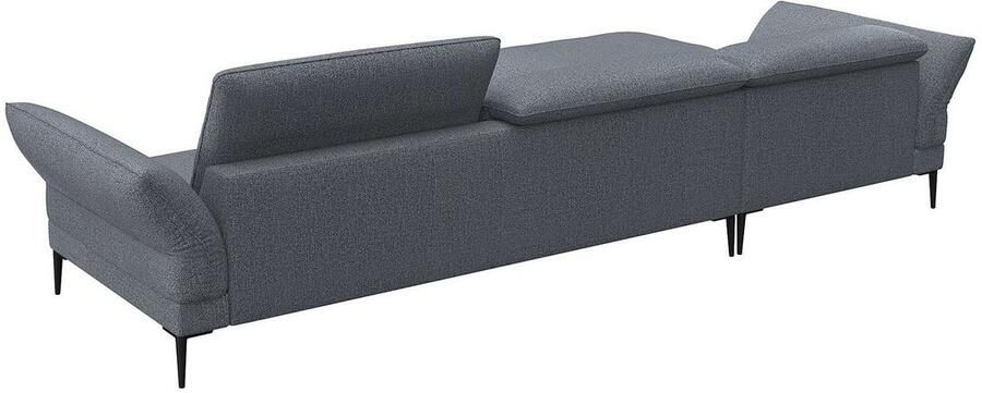 FLEXLUX Hoekbank Salino functionele bank met recamiere relaxbank hoekbank Bank met arm- en hoofdeinde verstellingen koudschuim & staalgolven - Foto 2