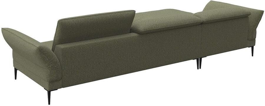 FLEXLUX Hoekbank Salino functionele bank met recamiere relaxbank hoekbank Bank met arm- en hoofdeinde verstellingen koudschuim & staalgolven - Foto 2