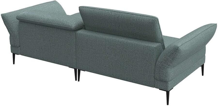 FLEXLUX Hoekbank Salino functionele bank met recamiere relaxbank hoekbank Bank met arm- en hoofdeinde verstellingen koudschuim & staalgolven