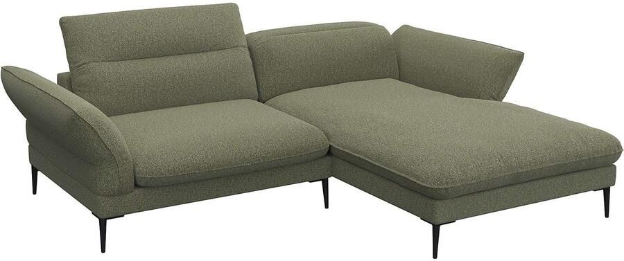 FLEXLUX Hoekbank Salino functionele bank met recamiere relaxbank hoekbank Bank met arm- en hoofdeinde verstellingen koudschuim & staalgolven - Foto 4