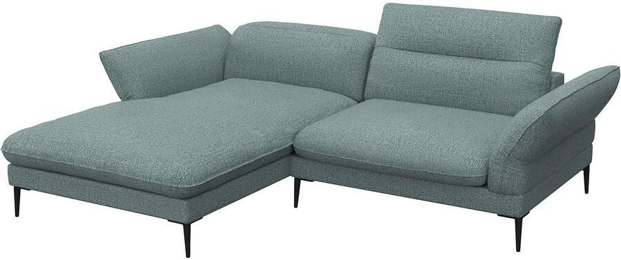 FLEXLUX Hoekbank Salino functionele bank met recamiere relaxbank hoekbank Bank met arm- en hoofdeinde verstellingen koudschuim & staalgolven - Foto 4