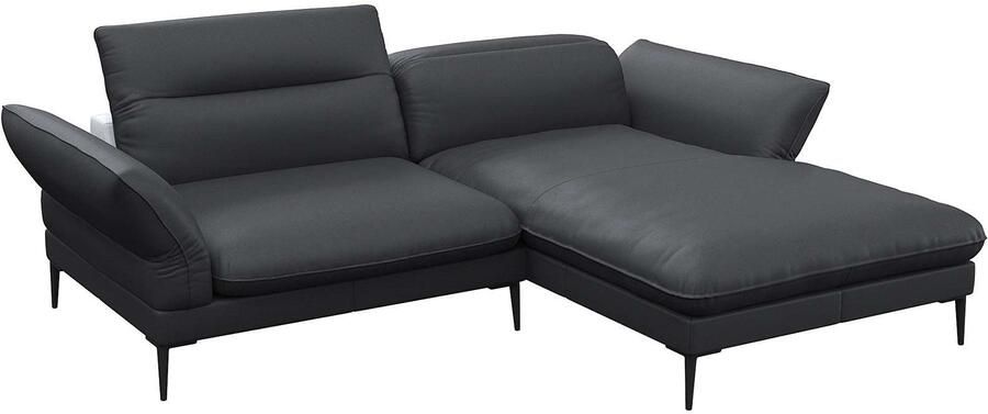 FLEXLUX Hoekbank Salino functionele bank met recamiere relaxbank hoekbank Bank met arm- en hoofdeinde verstellingen koudschuim & staalgolven - Foto 4