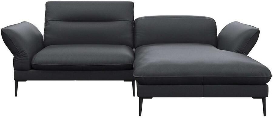 FLEXLUX Hoekbank Salino functionele bank met recamiere relaxbank hoekbank Bank met arm- en hoofdeinde verstellingen koudschuim & staalgolven - Foto 3