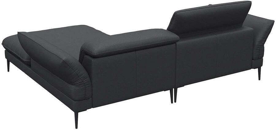 FLEXLUX Hoekbank Salino functionele bank met recamiere relaxbank hoekbank Bank met arm- en hoofdeinde verstellingen koudschuim & staalgolven - Foto 2