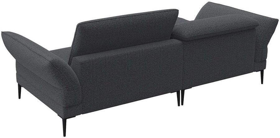 FLEXLUX Hoekbank Salino functionele bank met recamiere relaxbank hoekbank Bank met arm- en hoofdeinde verstellingen koudschuim & staalgolven - Foto 2