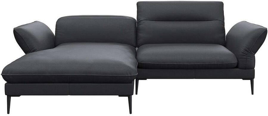 FLEXLUX Hoekbank Salino functionele bank met recamiere relaxbank hoekbank Bank met arm- en hoofdeinde verstellingen koudschuim & staalgolven - Foto 2