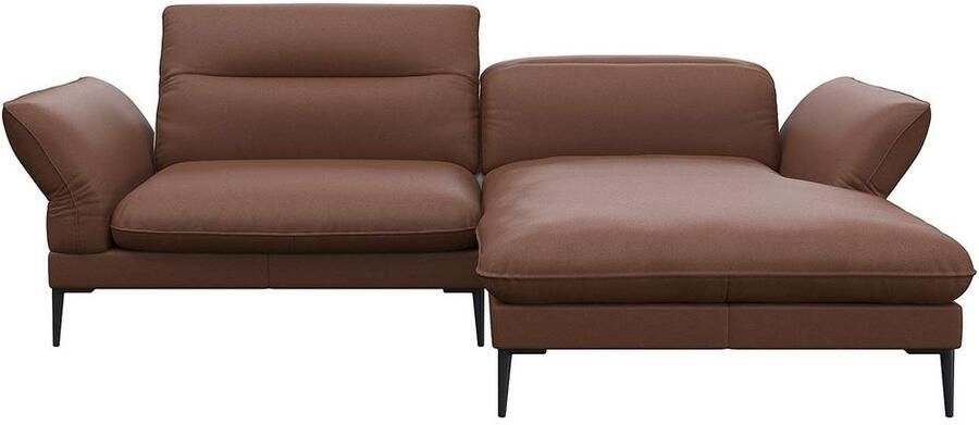 FLEXLUX Hoekbank Salino functionele bank met recamiere relaxbank hoekbank Bank met arm- en hoofdeinde verstellingen koudschuim & staalgolven - Foto 3