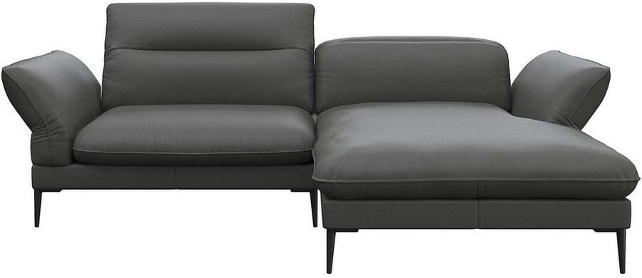 FLEXLUX Hoekbank Salino functionele bank met recamiere relaxbank hoekbank Bank met arm- en hoofdeinde verstellingen koudschuim & staalgolven - Foto 3