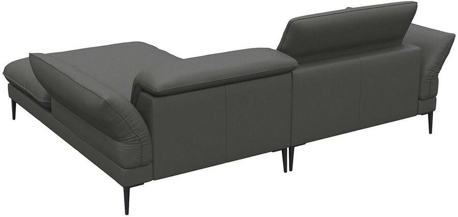 FLEXLUX Hoekbank Salino functionele bank met recamiere relaxbank hoekbank Bank met arm- en hoofdeinde verstellingen koudschuim & staalgolven - Foto 2