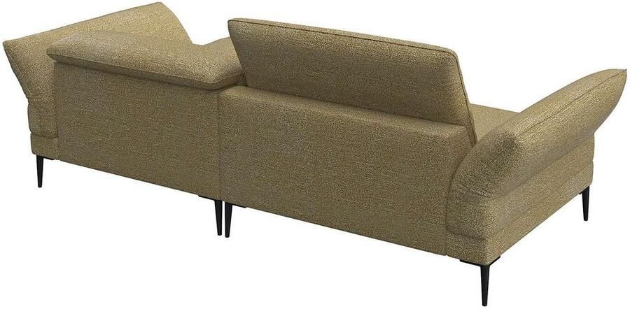 FLEXLUX Hoekbank Salino functionele bank met recamiere relaxbank hoekbank Bank met arm- en hoofdeinde verstellingen koudschuim & staalgolven