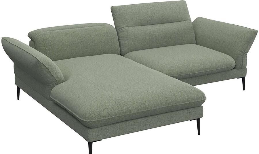 FLEXLUX Hoekbank Salino functionele bank met recamiere relaxbank hoekbank Bank met arm- en hoofdeinde verstellingen koudschuim & staalgolven - Foto 4