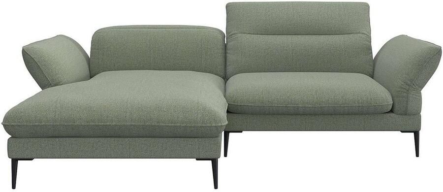 FLEXLUX Hoekbank Salino functionele bank met recamiere relaxbank hoekbank Bank met arm- en hoofdeinde verstellingen koudschuim & staalgolven - Foto 3