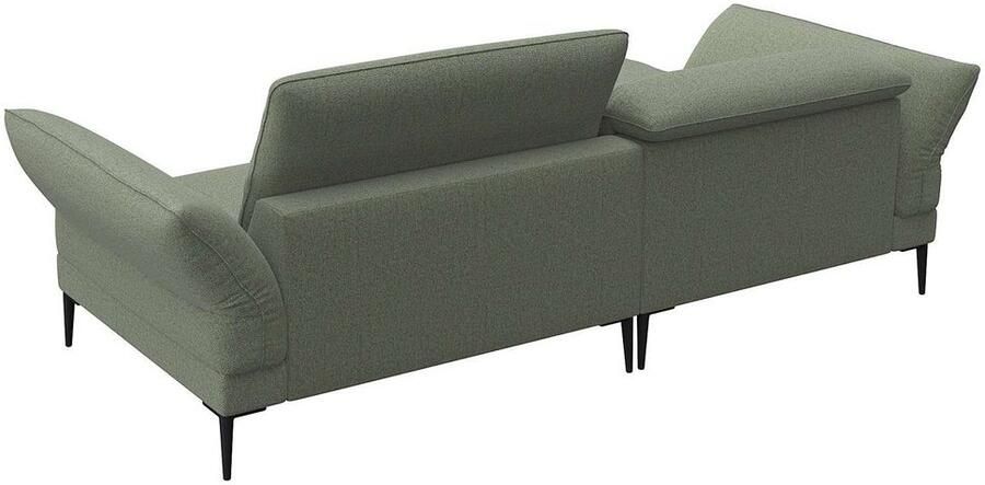 FLEXLUX Hoekbank Salino functionele bank met recamiere relaxbank hoekbank Bank met arm- en hoofdeinde verstellingen koudschuim & staalgolven - Foto 2