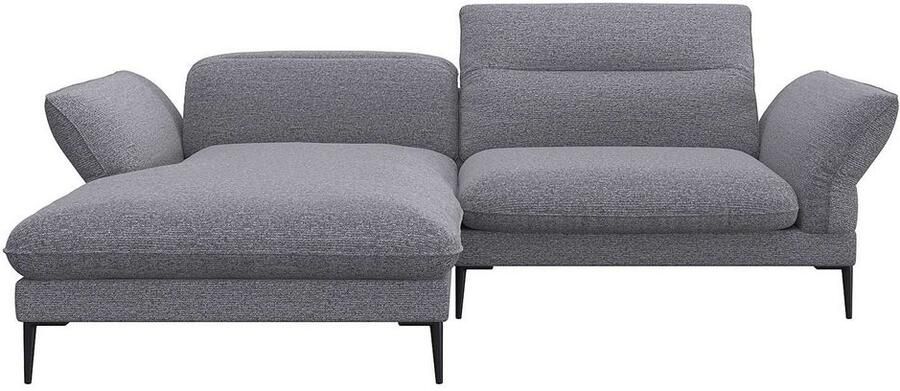 FLEXLUX Hoekbank Salino functionele bank met recamiere relaxbank hoekbank Bank met arm- en hoofdeinde verstellingen koudschuim & staalgolven - Foto 3