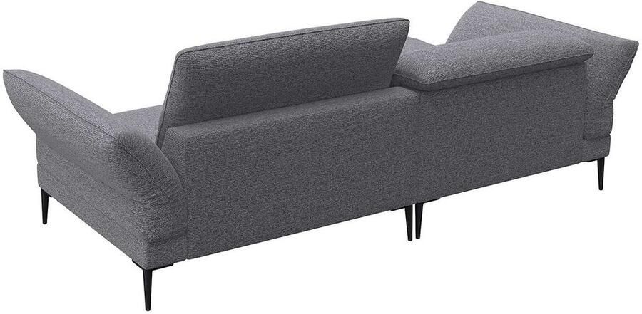 FLEXLUX Hoekbank Salino functionele bank met recamiere relaxbank hoekbank Bank met arm- en hoofdeinde verstellingen koudschuim & staalgolven - Foto 2